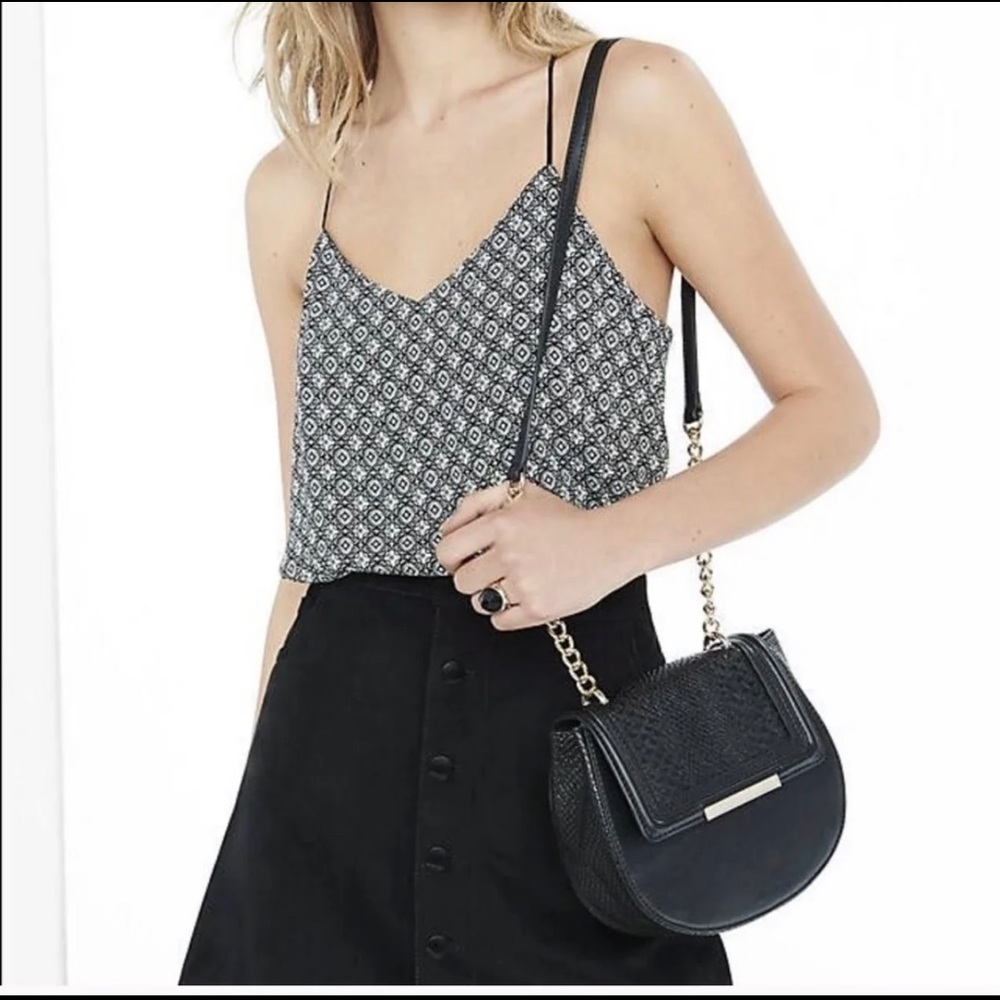 NWOT BLACK&WHITE PATTERNED EXPRESS BARCELONA CAMI